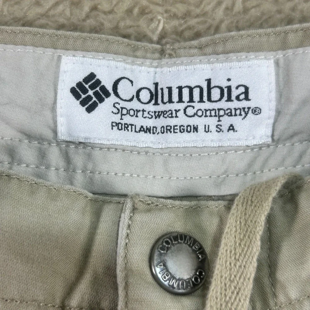 Columbia Sportswear Company Mens Cargo Shorts Khaki Size 38 11‎ Inch Inseam
